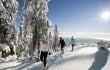 Snowshowers on Grouse Mountain in BC