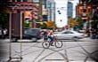 Cyclist - Queen & Spadina - Toronto