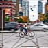 Cyclist - Queen & Spadina - Toronto
