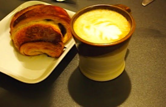 Croissant and Latte-stratford-revel-caffe-chocolate-trail
