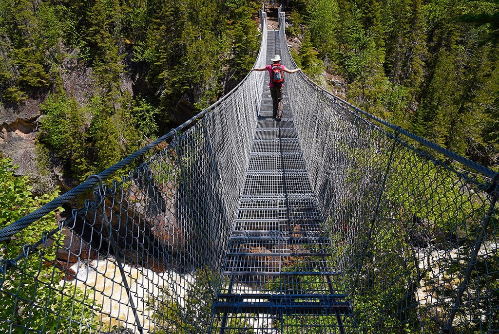 White River Suspension Bridge, Pukaskwa National Park Ontario