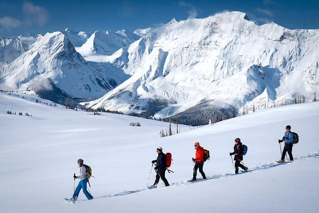 Guided snowshoeing at Purcell Mountain Lodge-courtesy of Purcell Mountain Lodge