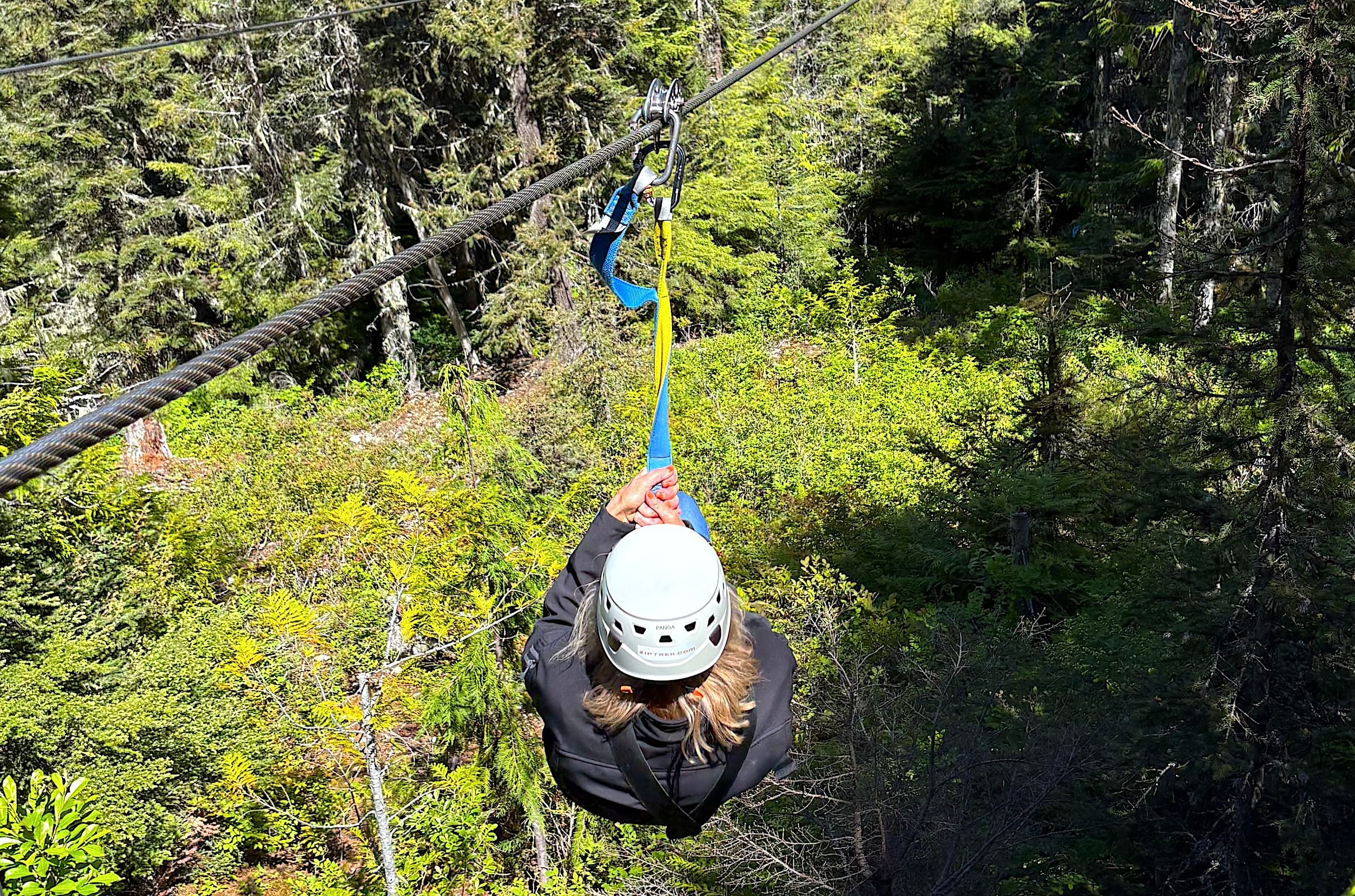 ziplining with Ziptrek Ecotours whistler
